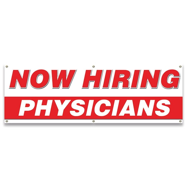 Now Hiring Physicians Banner Apply Inside Accepting Application Single Sided